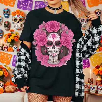 vectores plantilas CATRINA,DÍA DE MUERTOS,HALLOWEEN,